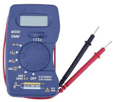 Multimetro Digitale M300 Mini Tascabile Ultra Sottile Multimetro Integrato Smart AC DC Voltmetro Automatico Ohm Tester Elettrico A Mano