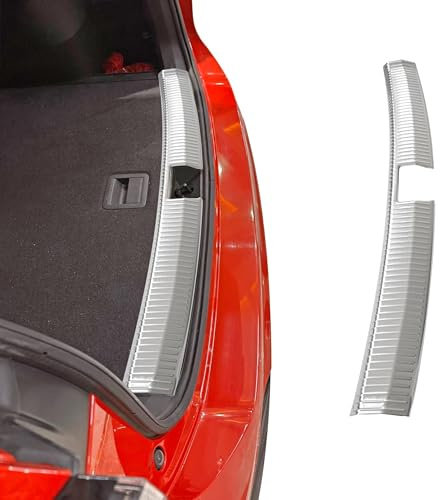 RECAMBO Ladekantenschutz Edelstahl innen Matt passend für VW Tiguan III CT1 BJ ab 2024 - Kratzschutz, passgenaue Kontur, rostfreier Edelstahl, klebebandbasiert, schnelle Montage