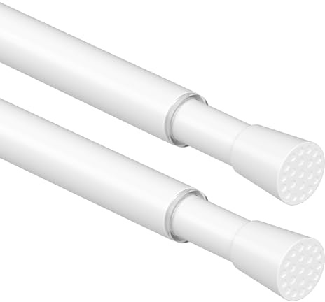 AIZESI Klemmstange für Gardinen 60-90cm Ø 13mm，2 Stücks