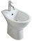 Kiamami Valentina - Bidet Tradizionale in Ceramica | Scarico a Pavimento | Foro Troppopieno e Rubinetteria | Design Moderno e Coerente | Bianco A Terra