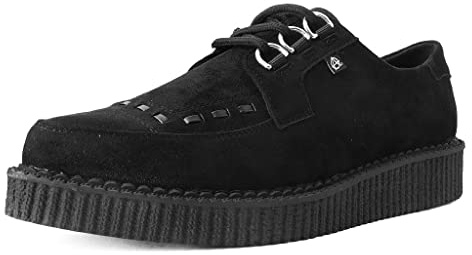 T.U.K Anarchic Pointed Creeper Shoes Black