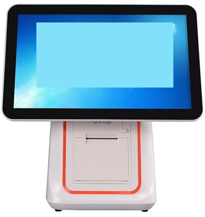 Registrierkasse für Kleinunternehmen, Registrierkasse Catering Milch Tee, Supermarkt Convenience Store Mutter Und Baby Touchscreen Dual Screen Registrierkasse Integrierte Maschine für Einzelhandel, Re