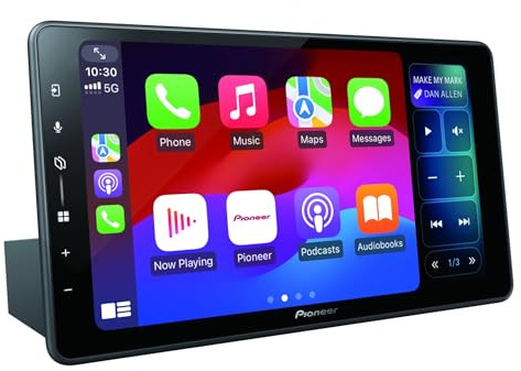 Pioneer SPH-EVO98DAB-UNI – 1-DIN-Universal Media Receiver, kapazitives 9 Touchpanel, mit Wi-Fi, Apple CarPlay, Android Auto und DAB+, Bluetooth, HD-TVI kompatibel