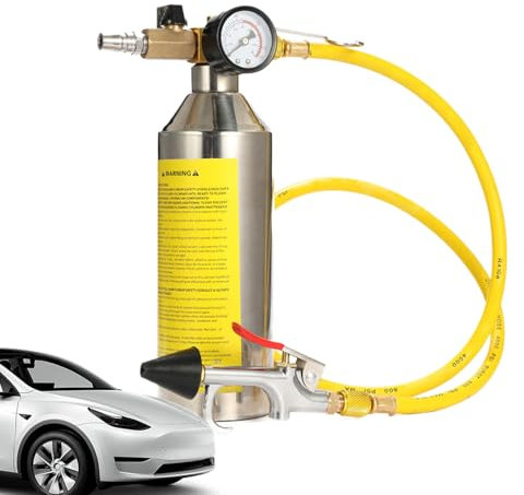 Rukjmqi Nettoyant Climatisation AC | Kit d'Outils de Nettoyage Professionnel pour Système AC Auto | Bouteille de Pulvérisation avec Flexible en Acier Inoxydable pour Évaporateur et Voitures