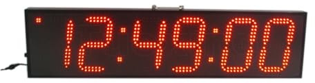 Horloge murale LED étanche, grand format, chronomètre for chevaux, grand écran, compte à rebours numérique Modes multiples