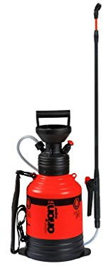 Kwazar 20010005 Orion Super Drucksprühgerät mit Tragegurt 3,0 L, für den Garten, Pflanzenschutzmittel, Pestizide, Chemikalienresistent, rot, 22 x 22 x 64 cm