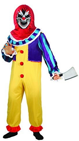 Ciao- Horror Clown Boy costume déguisement garçon (Taille 8-10 ans) avec faux couperet