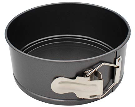 Abcsea 1 Pezzo Stampo per Dolci, Teglie per Dolci, Stampi per Dolci da Forno, Tortiera Apribile 16 cm, Senza PFOA, Robusto Acciaio al Carbonio da 1 mm, 1 Fondo