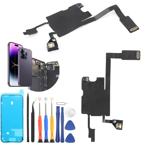 RongZy per iPhone 14 PRO Max Cicalino della Suoneria di Ricambio per iPhone 14 PRO Max Altoparlante Anteriore Sensore Cavo Flessibile con Strumenti