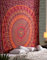 Tapisserie Mandala-Rouge Boho Éléphant Hippie Tenture Murale Ethnique Floral Camel Wall Sheet Decor - 228x213 cm