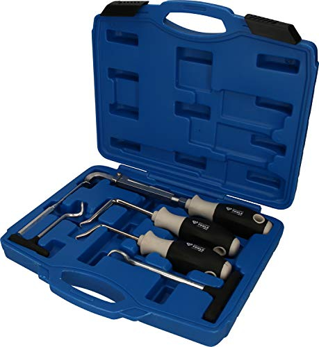 BRILLIANT TOOLS BT542060 Haken-Werkzeug-Satz, 7-TLG. Set di Attrezzi a Gancio, con Robusta Valigetta Blu