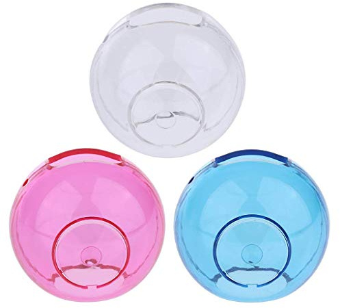 Tenlacum 3 Packungen Anti-Kratz-Hartschalen-Schutzhülle, Kunststoff, transparent, geeignet für Nintendo Switch Pok Ball Plus (Blau, Rosa, Weiß)