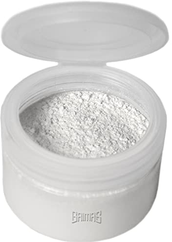 GRIMAS Transparent Powder, 40g, professionelles Fixierpuder für Cremeschminke/Theaterschminke, Hautwachs und mehr, mattierend, vegan, unparfümiert, glutenfrei, hautschonend