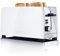 Graef 4 Slice White Toaster, Cool to Touch Heat Insulated Housing, Warming Rack, Bun Attachment, Cable Rewind, Extra Lift for Toast Removal, Defrost & Stop Button. T0101