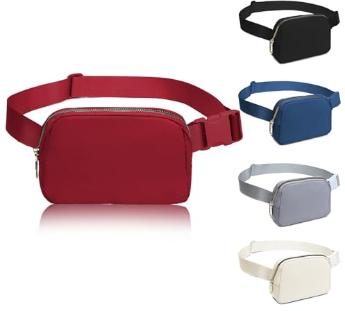 MISS LULU Bauchtasche Gürteltasche Hüfttasche Umhängetasche Damen Handytasche Sport wasserdichte mit Laufgürtel & Reißverschluss Leicht geeignet für Laufen Reisen Outdoor