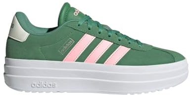 adidas VL Court Bold Shoes, Preloved Green/Pink Spark/Ivory, 8.5 UK