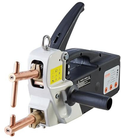 VEVOR Saldatrice a punti portatile, saldatrice a punti spessi da 4/25 pollici con capacità di ingresso di 9,2 KVA, saldatrice a punti per lamiera metallica con punta di saldatura portatile per acciaio