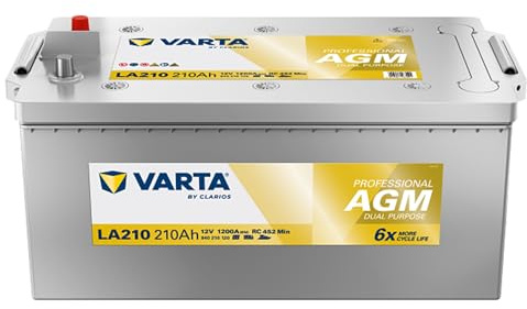 VARTA Professional Dual Purpose AGM (LA70) 12V 70Ah 760A - Batteria AGM per camper, roulotte & barche, starter e servizi, manutenzione zero, alta energia
