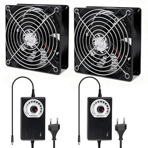 2 Pezzi 120 Mm Ventola Della Cassa, Ventilatore Del Computer, Ventole Di Raffreddamento, Computer Con Controllo Della Velocità Per Pc, Laptop, Tv Box