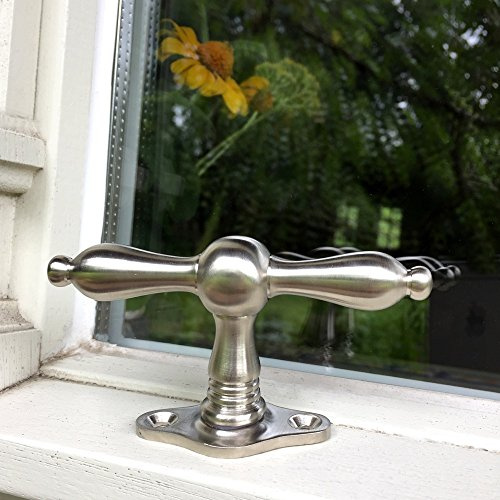 Antikas - Fenstergriff Nickel Fensterbeschläge antik Kreuzgriff Fensterolive Nickel Olive