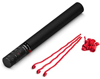 Handheld Cannon Streamers Red 50cm