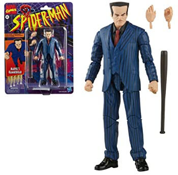 Spider-Man Marvel Legends serie 15 cm Marvel's Hammerhead actionfigur leksak, inkluderar 3 tillbehör: 2 alternativa händer, 1 basebollträ
