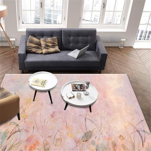 SUNYRDSM Kinderzimmer Teppiche Mädchen Autdoorteppich 60X100CM Lärmreduzierung rosa lila Mädchen Zimmer Schlafzimmer Teppich super weich und bequem Bettvorleger Waschbar