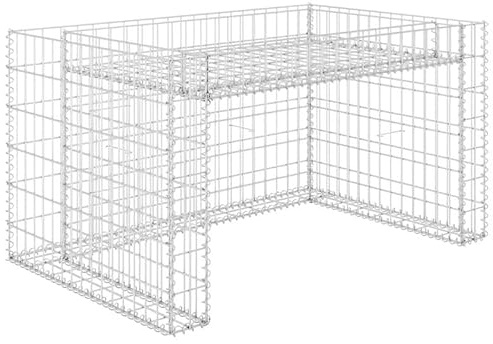 Rasenmäher-Garage mit Hochbeet | 110x80x60 cm | Stahldraht für Garten | Witterungsbeständig & Platzsparend | Ideale Aufbewahrung für Rasenmäher & Gartenwerkzeuge