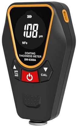 High Accuracy Paint Thickness Meter Gauge for Automotive Use Offering Double Metal Compatibility Large LCD and Quick Response Fast Response Gauge