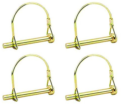 INCREWAY 4 pezzi 7mm per impieghi gravosi accoppiatore di sicurezza albero perno di bloccaggio rotondo anello di blocco filo rimorchi perno per fattoria prato giardino