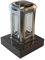 designgrab Lampe funéraire Venezia en acier inoxydable avec socle en granit Nero Impala/Astor