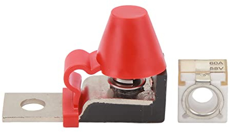Bloc de fusibles de batterie, Kit de Bloc de Fusibles de Borne 58V avec Goujon Unique M8 pour Plusieurs Batteries D'allumage, Bateau, Camion, Camping-car, Véhicules de Kit de bloc de montage terminal