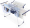SYKIARIOL Clothes Airer, Extendable Clothes Drying Rack, Foldable Gullwing Laundry Rack Indoor, 10pcs Clips with Bag, Collapsible Space-Saving Drying Rack for Clothes, White