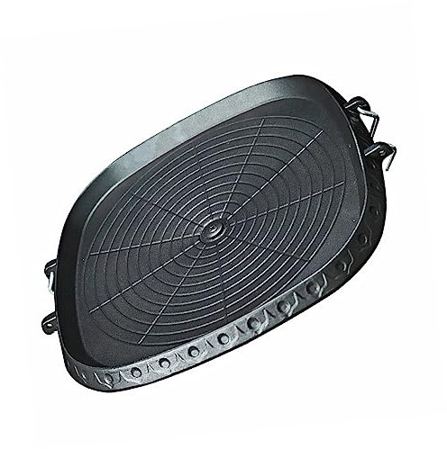 CONGARTENO Piastra Per Barbecue All Aperto Padella Quadrata in Utensile Per Arrostire Separatore Di Grasso Integrato Adatto Per Barbecue Campeggio e Cottura Casa
