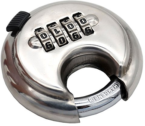 Lucchetto a disco in acciaio inossidabile 304 4 cifre combinazione 70mm | serratura multifunzione ad alta sicurezza per carichi pesanti con grillo temprato Palestra e recinto d'argento della di argen