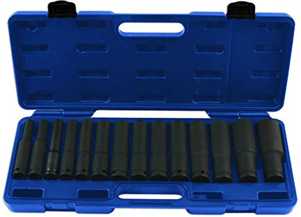 Laser 7759 Extra Deep Impact Socket Set 1/2D 14pc