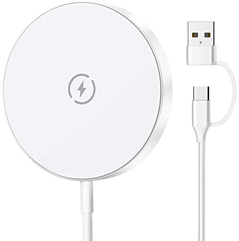 Kdely Caricabatterie a induzione magnetica 15 W, caricabatterie wireless rapido compatibile con iPhone 14/14 Pro/ 14 Pro Max/13/13 Mini/ 13 Pro/ 13 Pro Max/iPhone 12/12 Mini/ 12 Pro/ 12 Pro