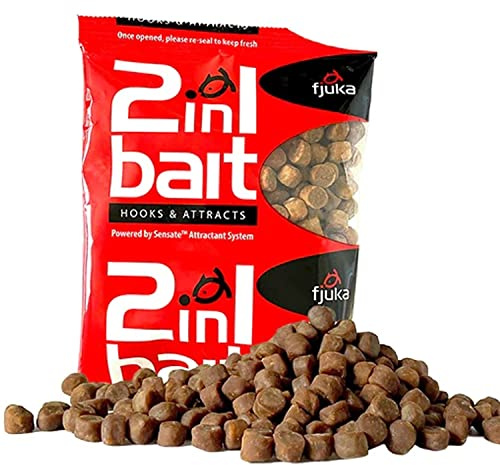 Fjuka 2in1 FatBoys - 10mm Hook Bait. The soft feed pellet & attractant (natural)