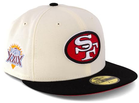 New Era Cap 59FIFTY Herren Basecap NFL NBA MLB Limited Edition (San Francisco 49ers beige, 7 3/8