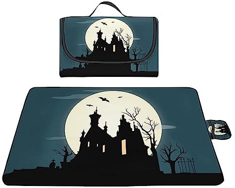 TengYuer Picknickdecke 180x200cm Stranddecke Wasserdicht Sandfrei Isoliert Faltbar Strandmatte mit Tragegriff Outdoor Campingdecke XXL für Camping Parks Strände Picknick GrüN Schwarz