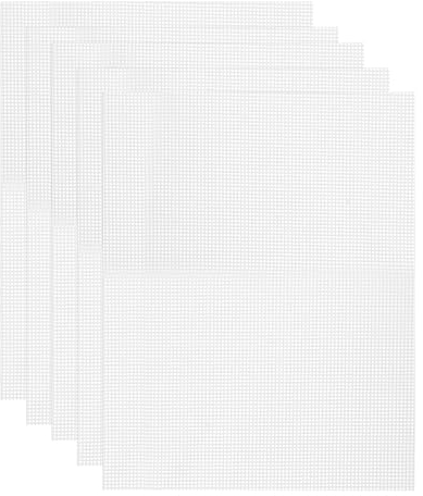 uxcell 11.4 x 14.6 Silicone Dehydrator Sheets, 5 Pcs Non-Stick Dehydrator Drying Mesh Reusable Fruit Dryer Mat for Food Dehydrator Fruit Dryer, White