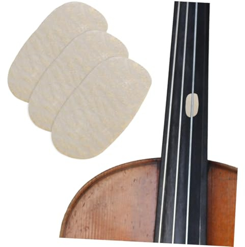BESTonZON 4stücke Pergamentunterlagen Für Geigensteg Violine Brücken String Pads Violin Zubehör Schutz Für Violine Und Bratsche