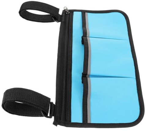 ORFOFE Rollstuhltasche Oxford Armlehnen Aufbewahrungstasche mit Befestigungsriemen Große Kapazität für Schlüssel Handy Medikamente Passend für Rollstuhl Elektrorollstuhl Scooter Senioren