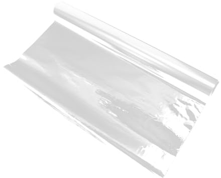 KOCKSHION Rulle Transparent Cellofanpapper Mil Tjockt Klar Cellofanark för Blomsterarrangemang Presentinslagning och DIY Dekoration