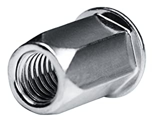 GOEBEL® - 250 x Blindnietmuttern Nietmuttern M10 Stahl verzinkt (Ø x L) 13,0 x 24,0 mm Blindmuttern Flachkopf Sechskantschaft Schaftende offen Einziehmutter Einnietmuttern - GO-NUT