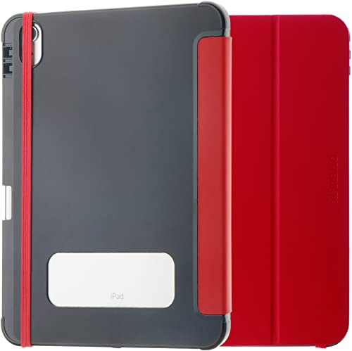 OtterBox React Folio Hülle für iPad (A16) 11/10. Generation, Rot | Für iPad 11 2025, 10.9 2022, stoßfeste, sturzsichere, ultradünne Schutzhülle, nach Militärstandard getestet