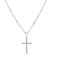 KFRSCross Necklace for Women Girls - 14K Gold/White Gold Plated Cross Necklace Gold Silver Cross Necklace Tiny Cross Choker Necklace Gold Cross Necklaces for Women Gold Jewelry Gifts for Women Girls