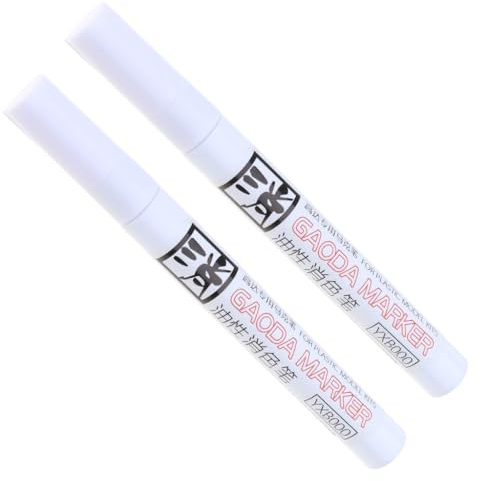 Lot de 2 stylos correcteurs de couleur multi-usages - Stylo effaceur de peinture pour une utilisation à l'école, à la maison et au bureau