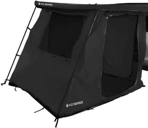 Overland Vehicle Systems - XD Nomadic 270/180 Awning Room Enclosure, Black Body, Black Trim (4 Walls & Floor)