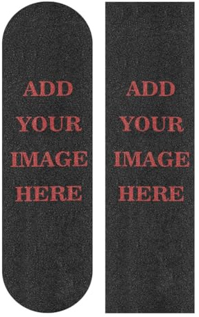 Mnsruu Custom Skateboard Grip Tape, Longboards Griptape Anti Slip Scooter Griptape Sand Paper Sheet Sticker 9 x 33